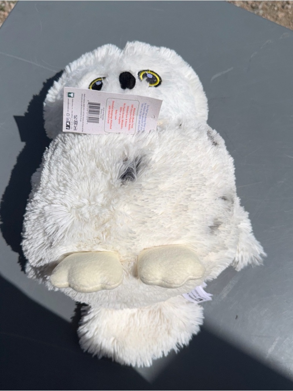 White Snowy Owl Plush Toy - Soft Eco-Friendly Stuffed Animal - Picture 8 of 8
